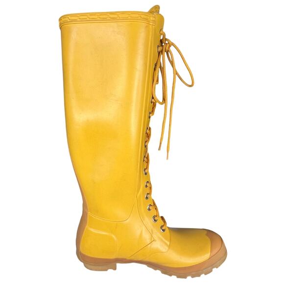 Hunter Women’s Watling Yellow Tall Rain Boots Size US 8 - Picture 4 of 11